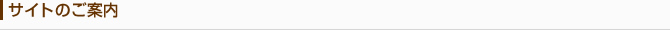 サイトのご案内